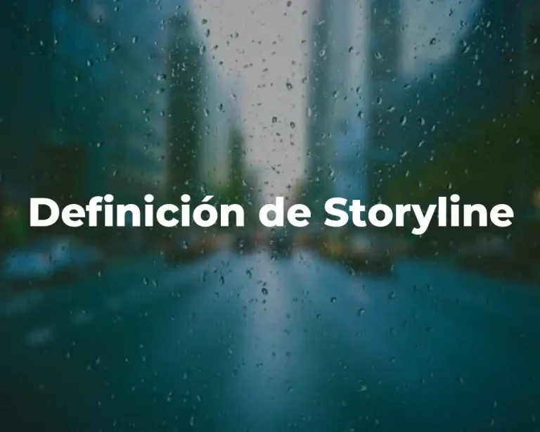 Definición de Storyline