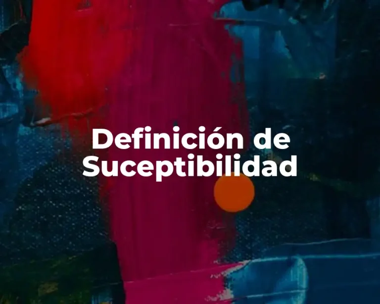 Definición de Suceptibilidad