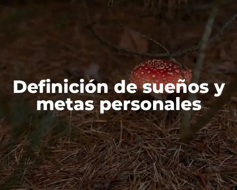 Definición de sueños y metas personales