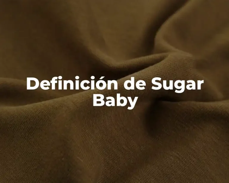 Definición de Sugar Baby