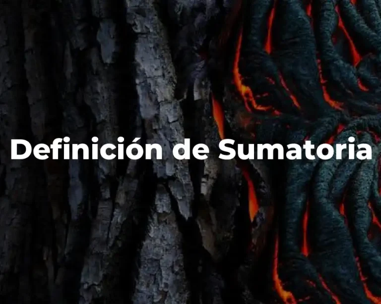 Definición de Sumatoria