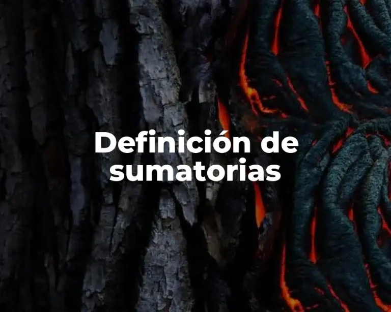 Definición de sumatorias