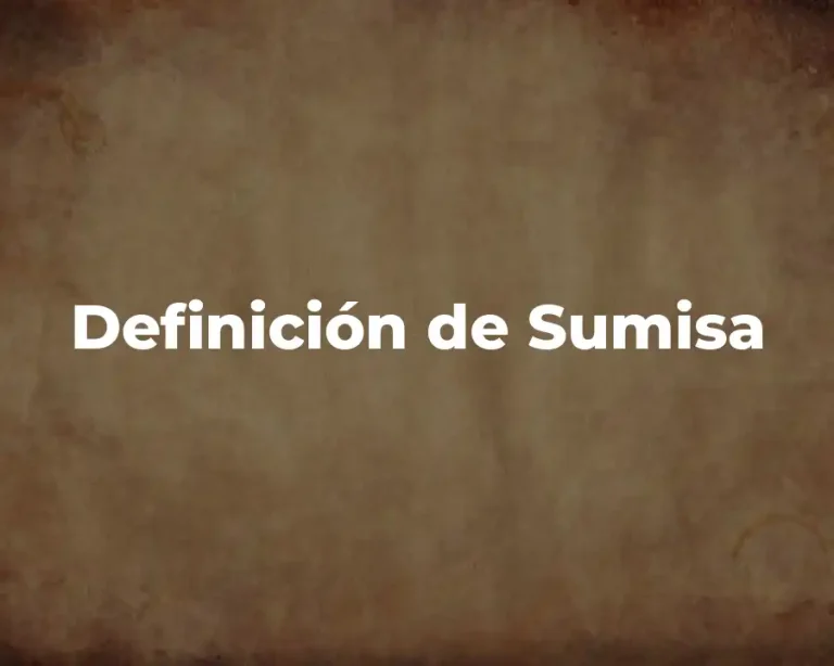 Definición de Sumisa