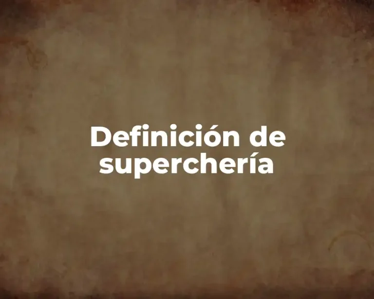 Definición de superchería