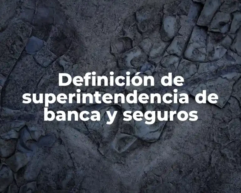 Definición de superintendencia de banca y seguros