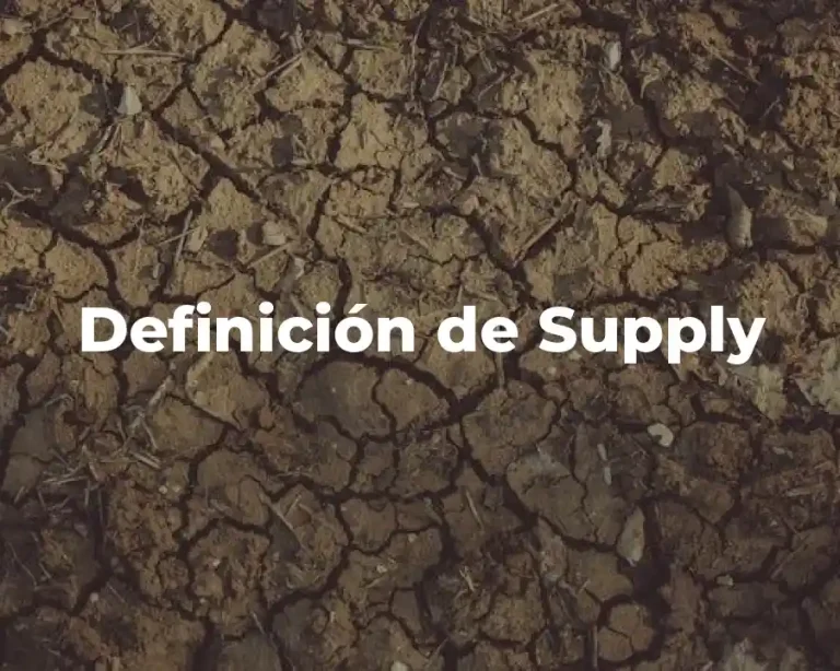 Definición de Supply