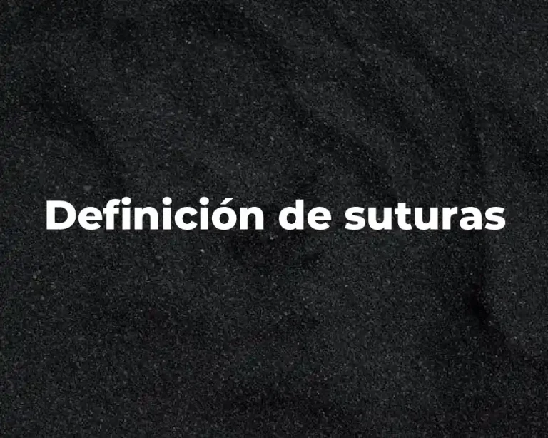 Definición de suturas