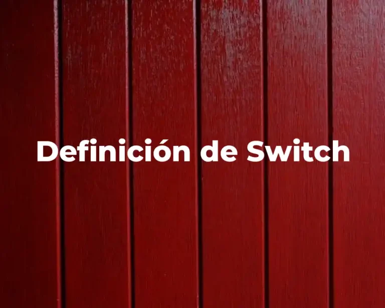 Definición de Switch