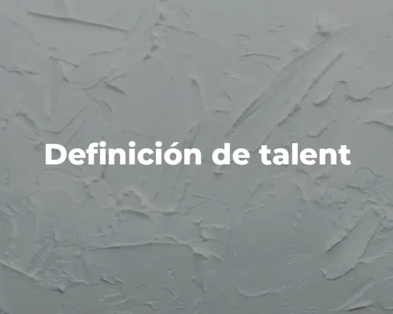 Definición de talent