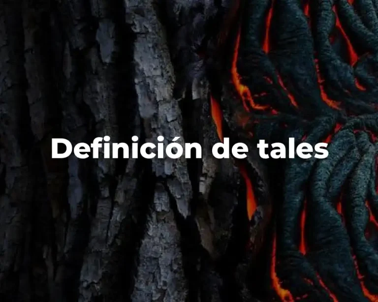 Definición de tales