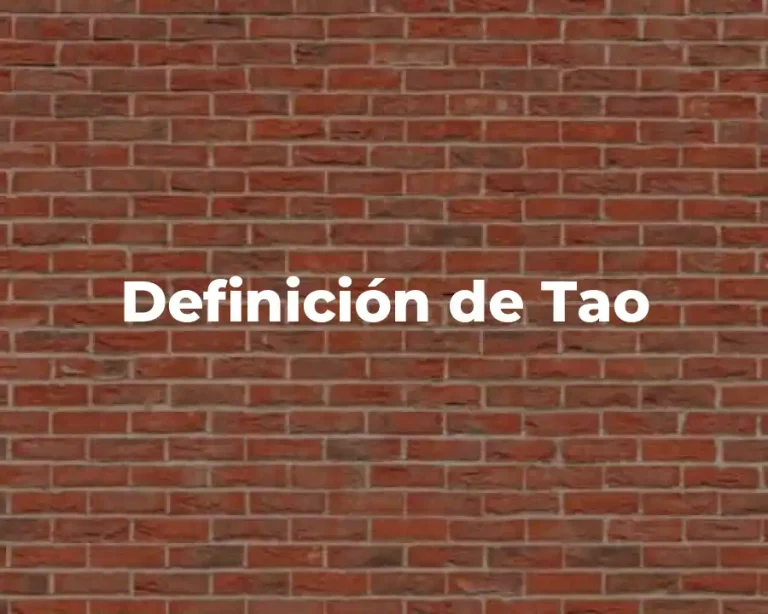 Definición de Tao
