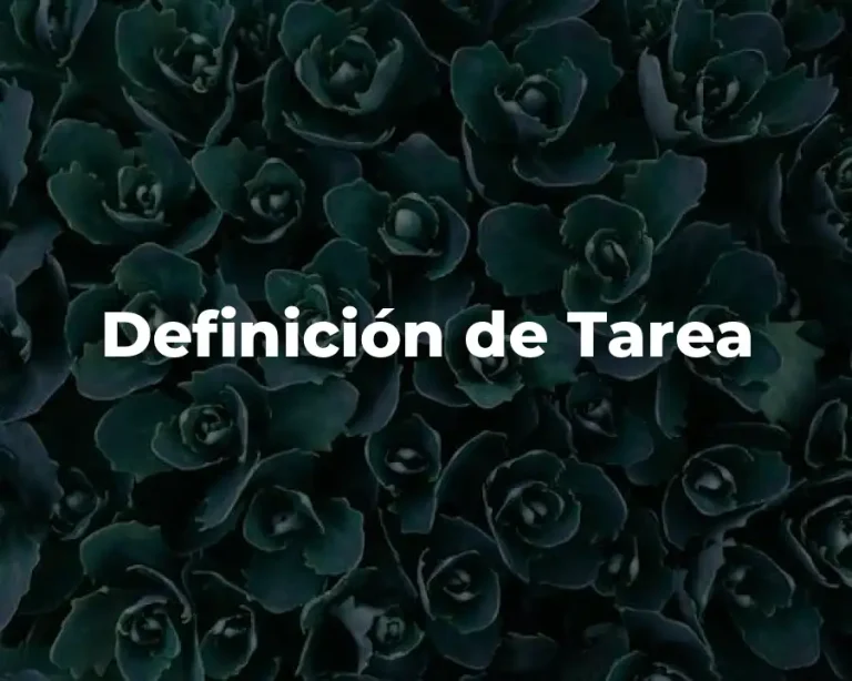 Definición de Tarea