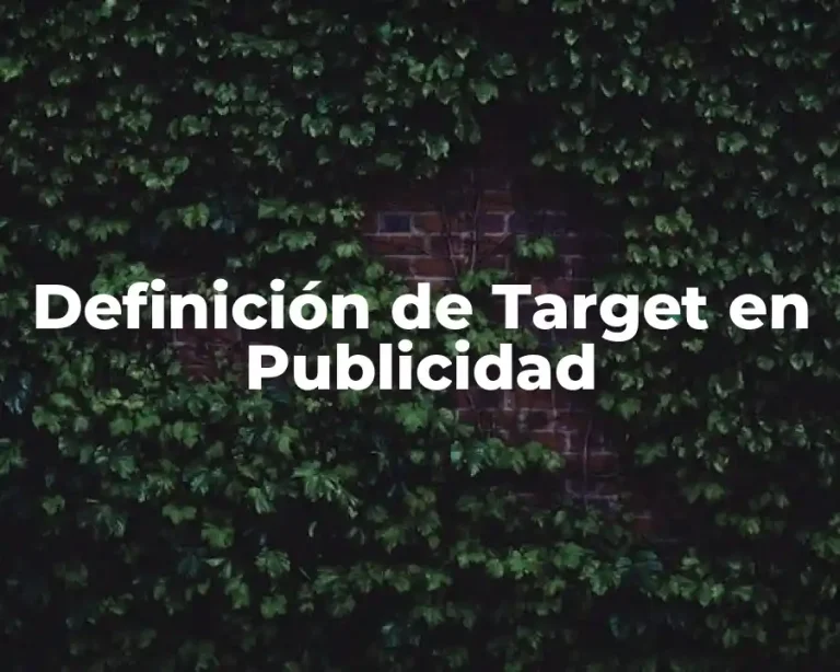 Definición de Target en Publicidad