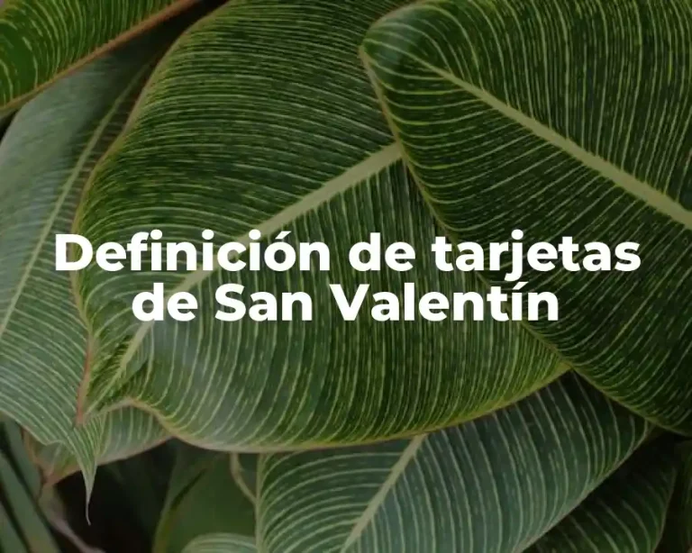 Definición de tarjetas de San Valentín