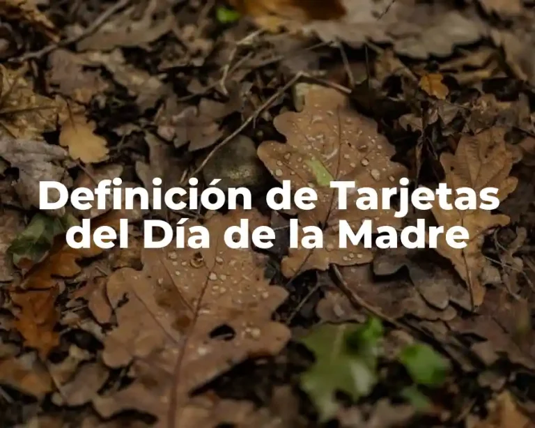 Definición de Tarjetas del Día de la Madre