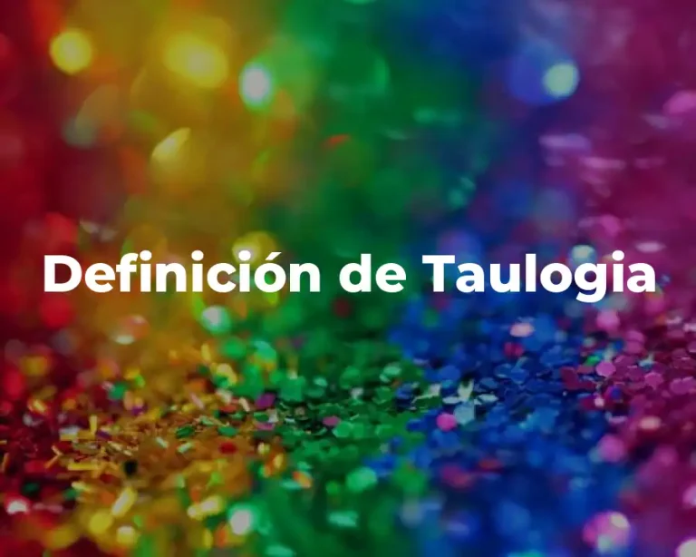 Definición de Taulogia