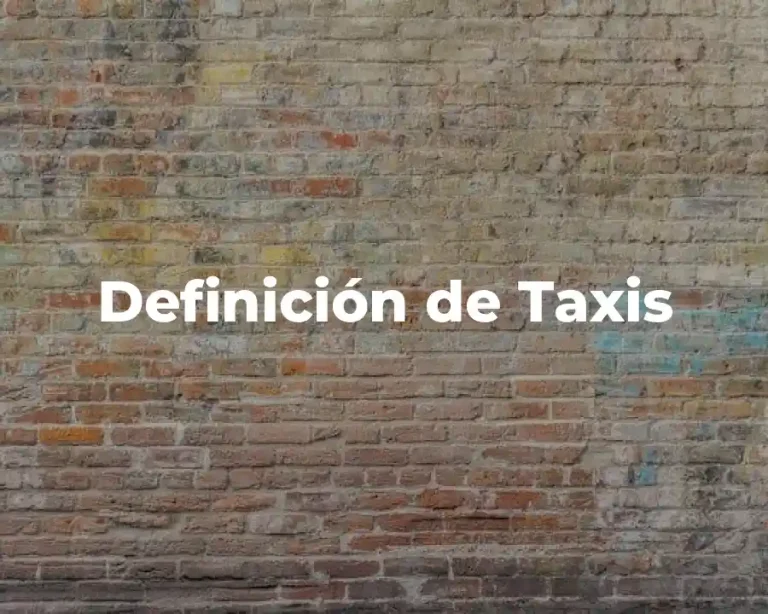 Definición de Taxis