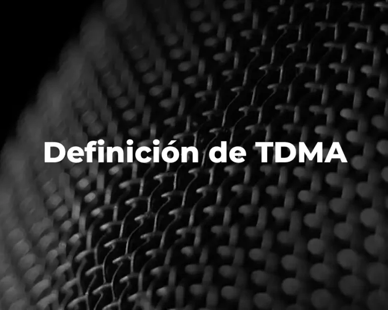 Definición de TDMA