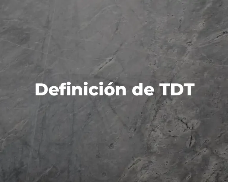 Definición de TDT