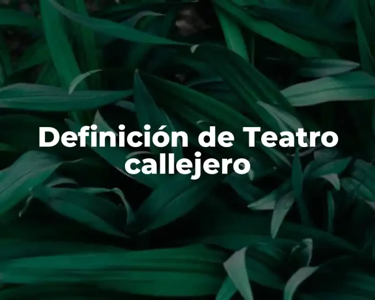 Definición de Teatro callejero