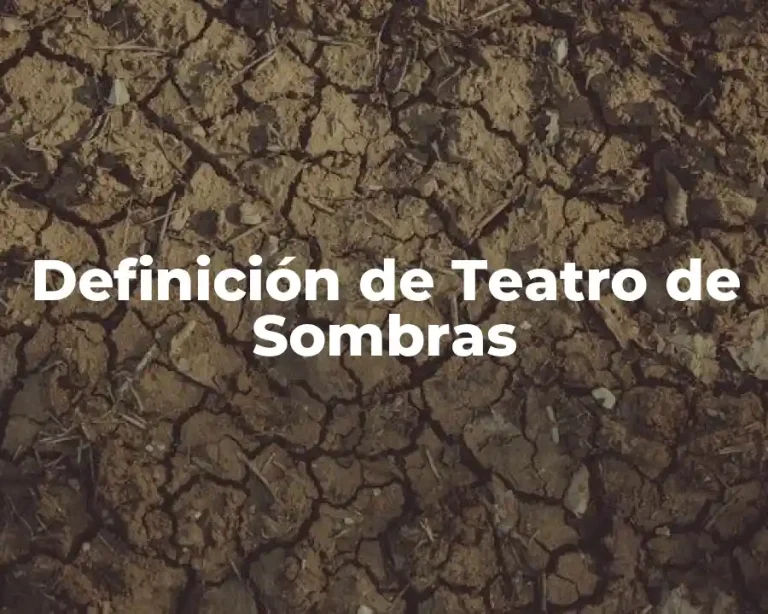 Definición de Teatro de Sombras