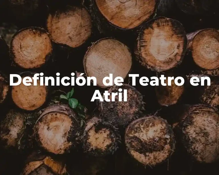 Definición de Teatro en Atril