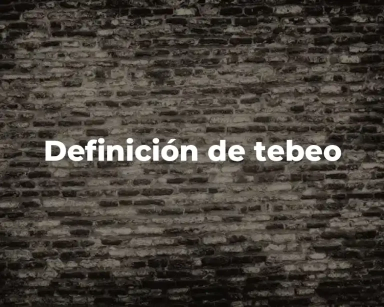 Definición de tebeo