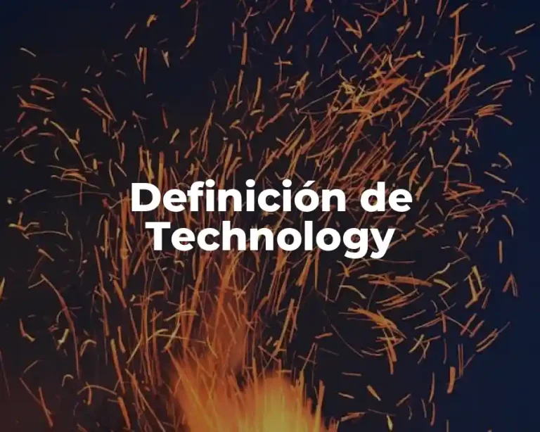 Definición de Technology