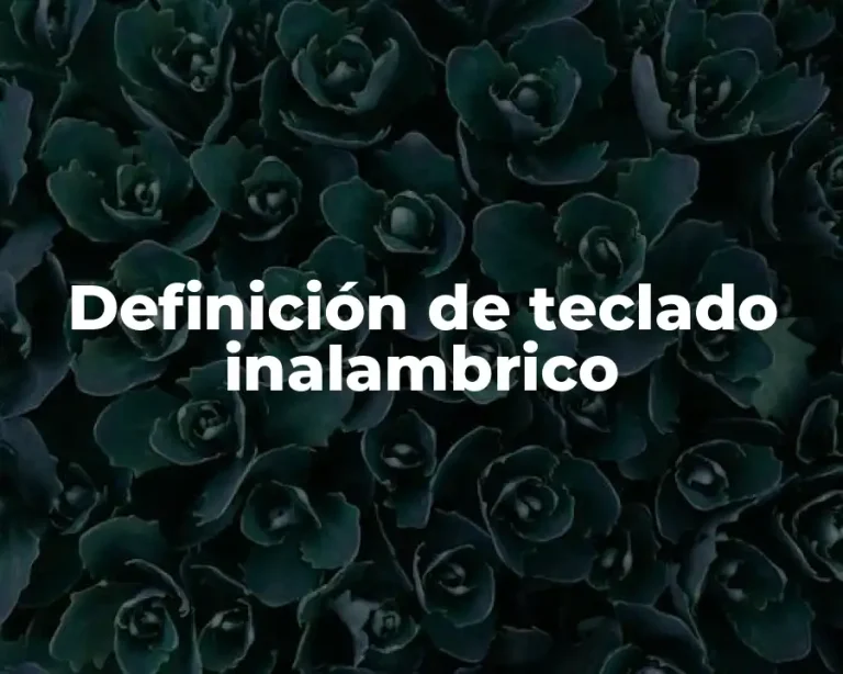 Definición de teclado inalambrico