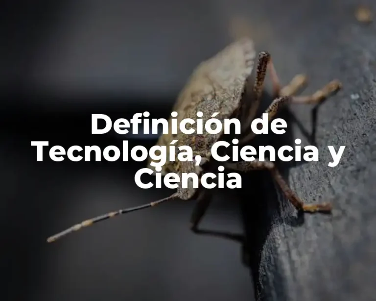 Definición de Tecnología, Ciencia y Ciencia