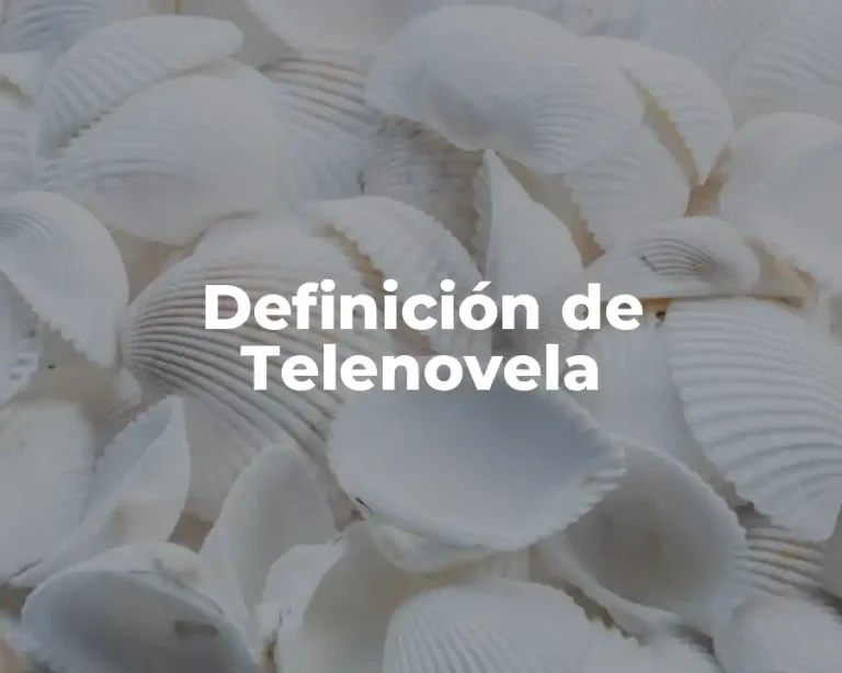 Definición de Telenovela