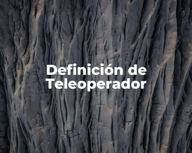 Definición de Teleoperador