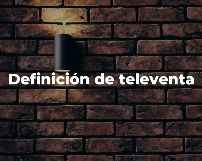 Definición de televenta