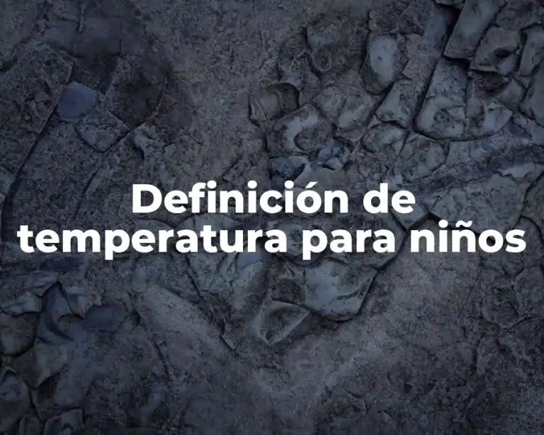 Definición de temperatura para niños