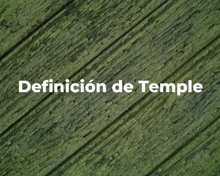 Definición de Temple