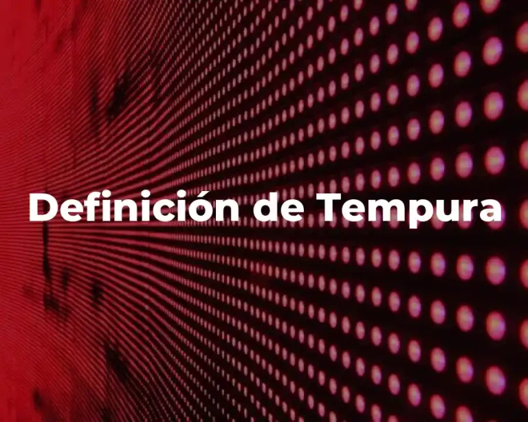 Definición de Tempura