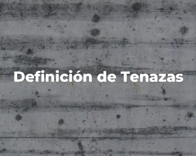 Definición de Tenazas