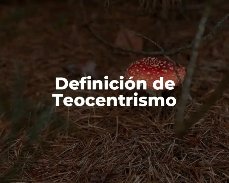 Definición de Teocentrismo