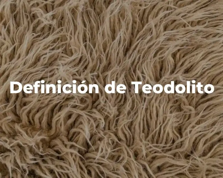 Definición de Teodolito