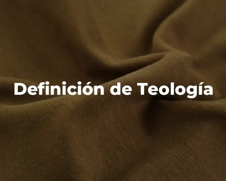 Definición de Teología