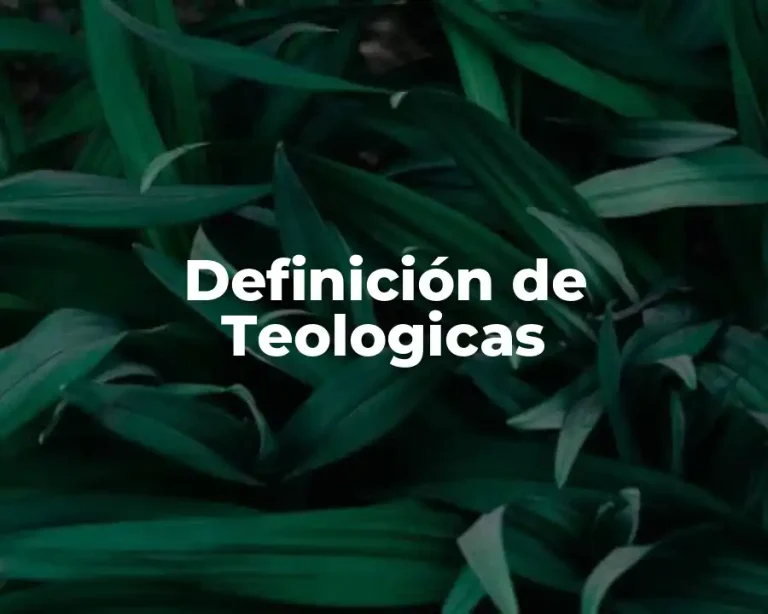 Definición de Teologicas