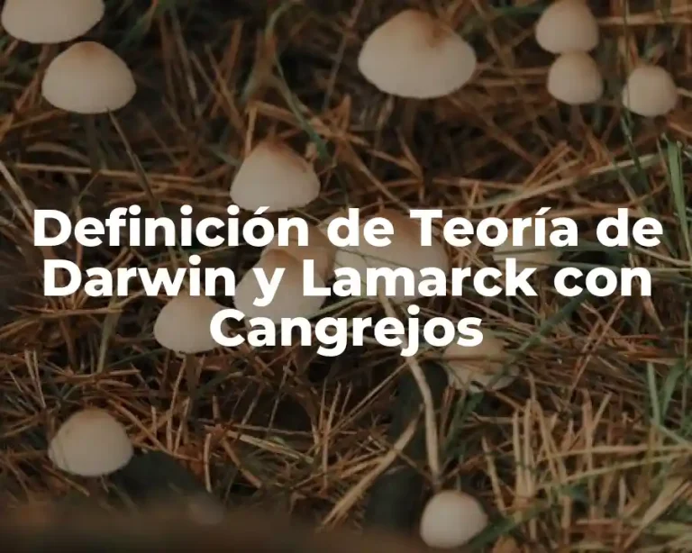 Definición de Teoría de Darwin y Lamarck con Cangrejos