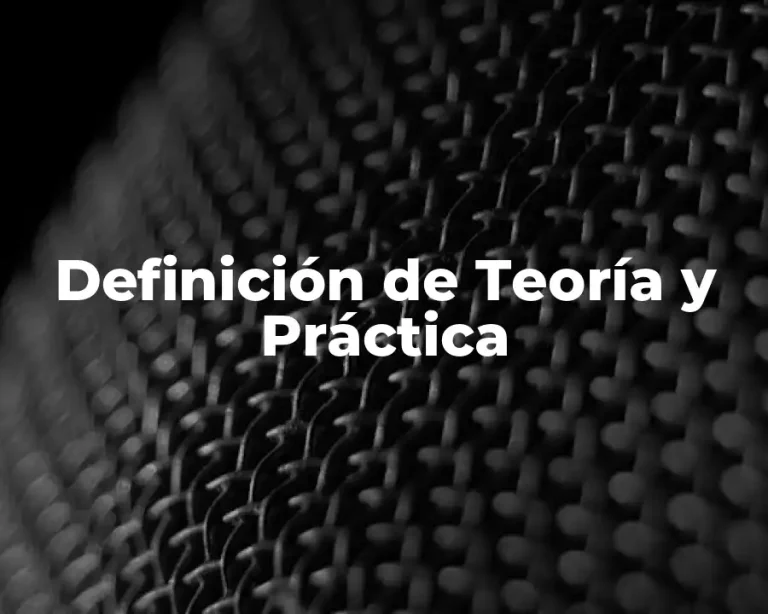 Definición de Teoría y Práctica