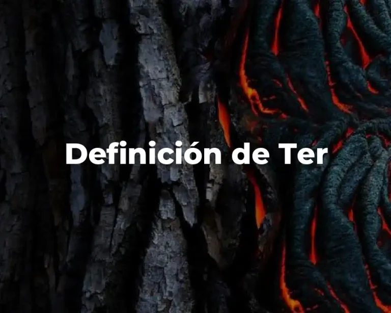 Definición de Ter
