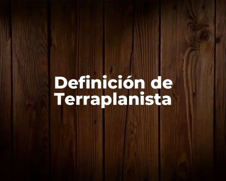 Definición de Terraplanista