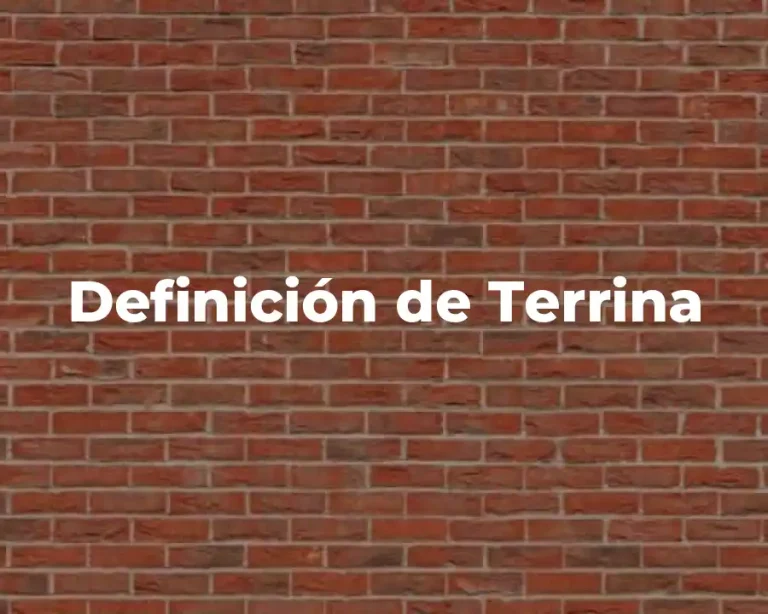 Definición de Terrina