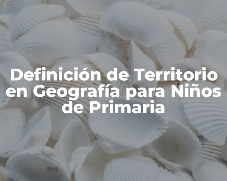 Definición de Territorio en Geografía para Niños de Primaria