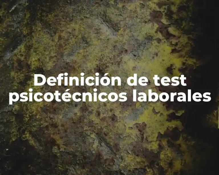 Definición de test psicotécnicos laborales