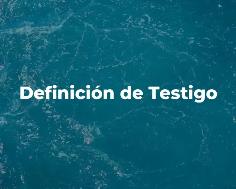 Definición de Testigo