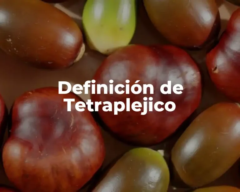 Definición de Tetraplejico